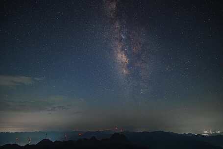 清远八界山银河延时摄影