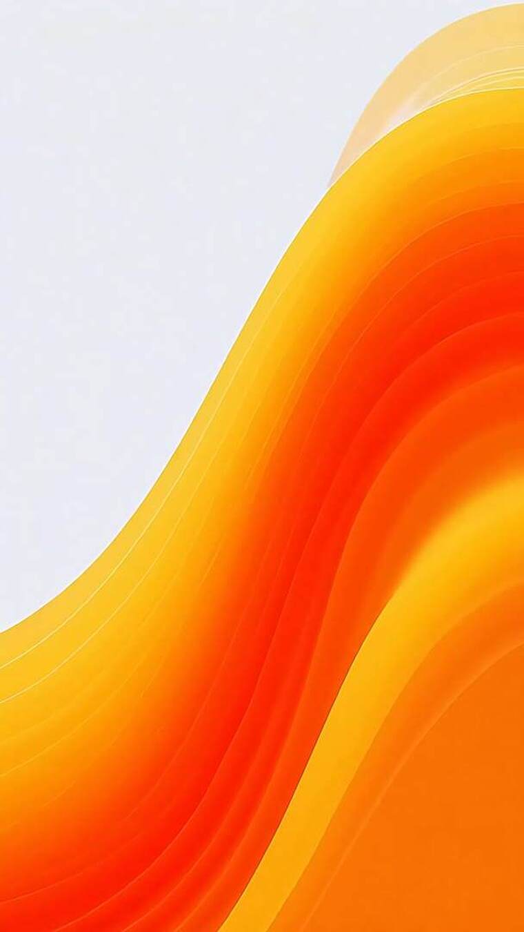 橙黄色渐变抽象波浪背景