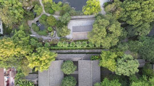 航拍城市风光建筑高楼夜景灯光交通车辆