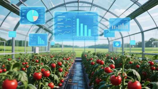 高科技智慧温室农业监测