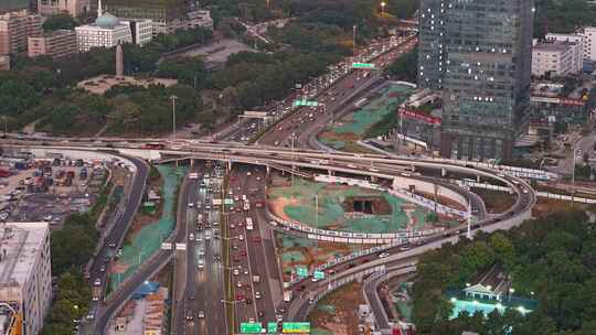 深圳北环大道（北环彩田立交桥）车流