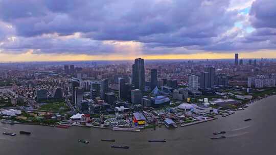 上海徐汇滨江西岸艺术中心CBD航拍