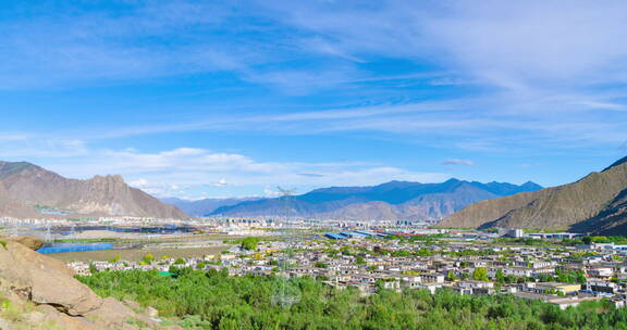 西藏拉萨堆龙德庆工业园区全景