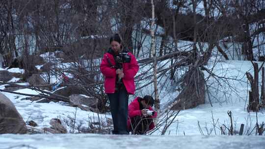 冰锥 冰瀑 冰雪 冬季 寒冷 结冰