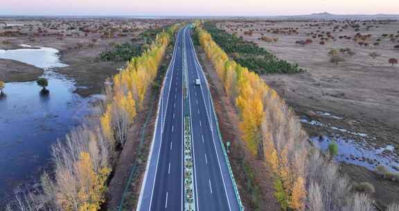 高速公路航拍