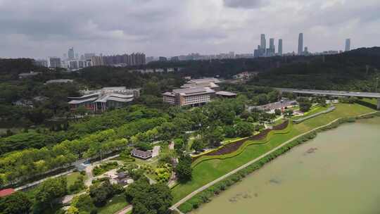 广西南宁城市建设南宁地表建筑航拍