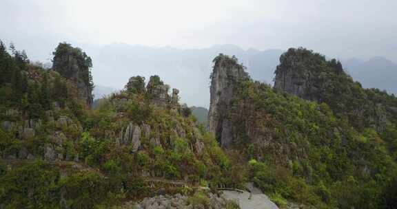 湖北恩施景色航拍