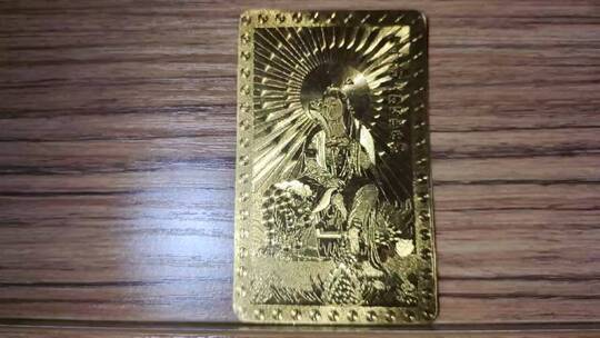 金色的佛教卡片