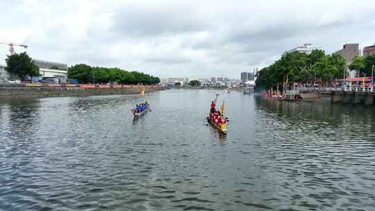 中国广东省佛山市南海区东秀聚龙赛龙舟