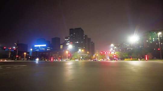 城市夜景开车视频素材