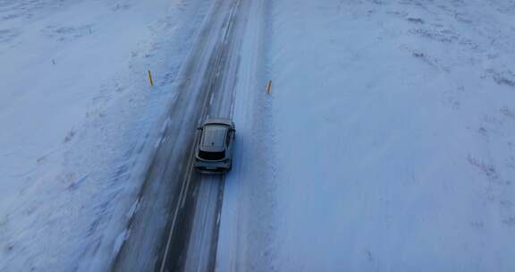 驾驶，汽车，雪，景观