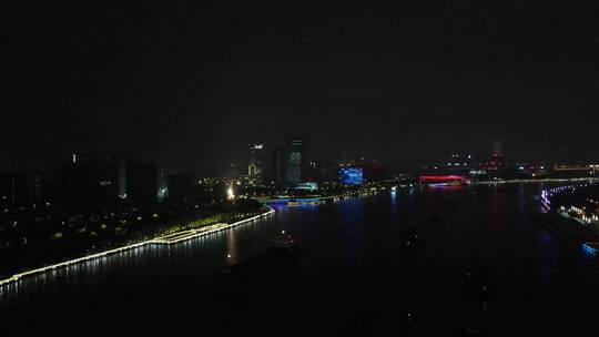 上海南浦大桥夜景4K航拍