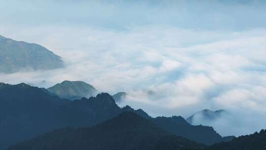 群山云海涌动延时