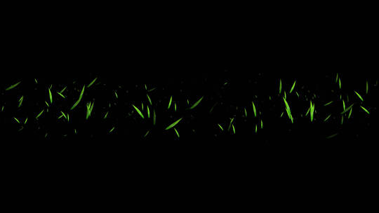 竹叶闪烁特效视频带通道