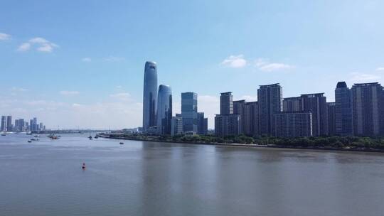 广东省广州市城市风光航拍视频素材模板下载