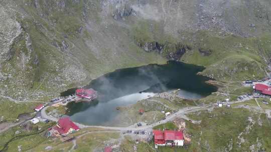 Balea湖在Transfagarasa