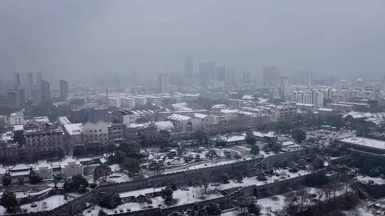 湖南岳阳城市风光航拍视频