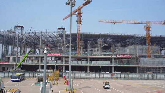 萧山机场T4航站楼钢结构建设施工