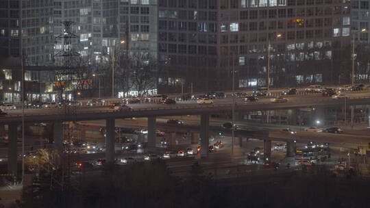 城市夜景车流 都市夜景