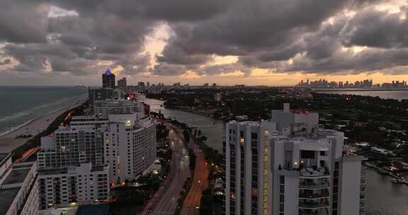 迈阿密日落