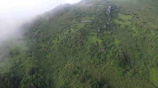 航拍湖北神农架5A景区