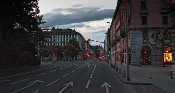 街道，红绿灯，道路，欧洲