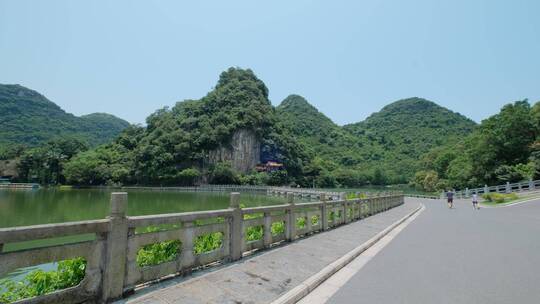 广西柳州山水龙潭公园自然风光美景