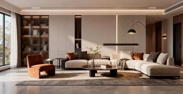 现代风格客厅室内场景