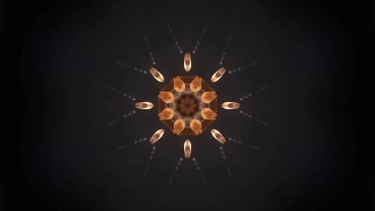 机械几何VJ节奏万花筒