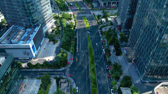 广西绿城南宁航拍城市风光现代化高楼建筑群