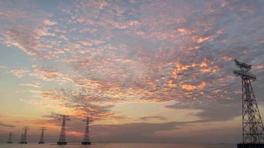 深圳西湾海上晚霞