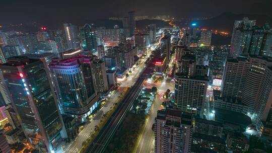 深圳_广深铁路_和平路_车流延时4K