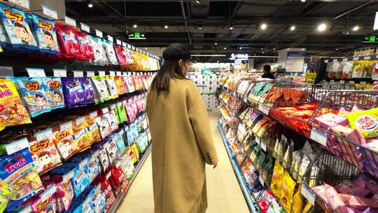 超市购物  超市环境  超市商品视频素材模板下载