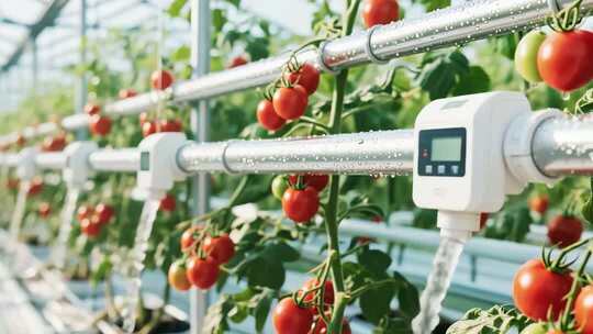 温室大棚内西红柿自动灌溉