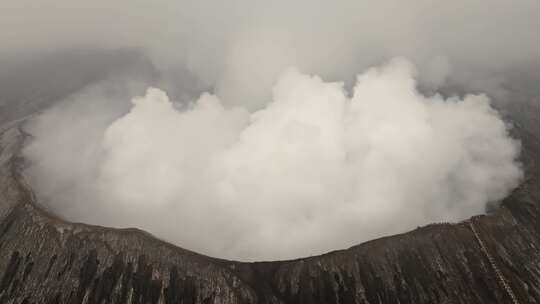 航拍Bromo火山