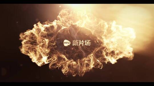 金色专业火焰爆炸高端logo演绎