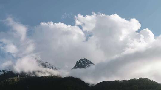 蓝天白云风景实拍素材4K宽屏