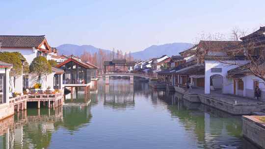 杭州湘湖水街湘湖越界建筑风景