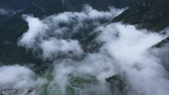 航拍山川云海