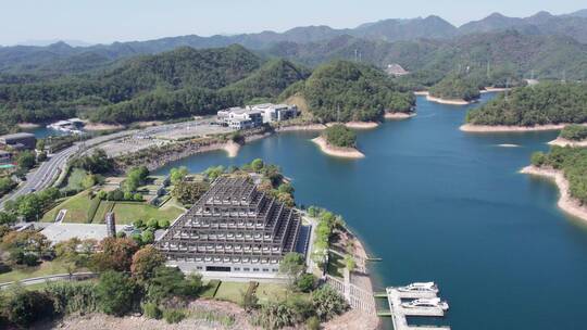 航拍千岛湖山水风景区