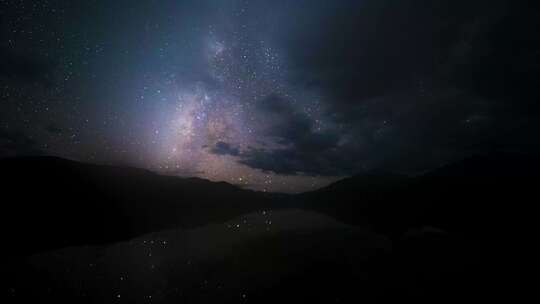 格聂雪山银河星空延时4k30帧