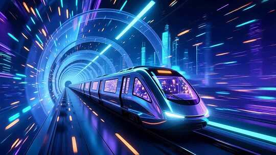 地铁时空隧道穿梭4K