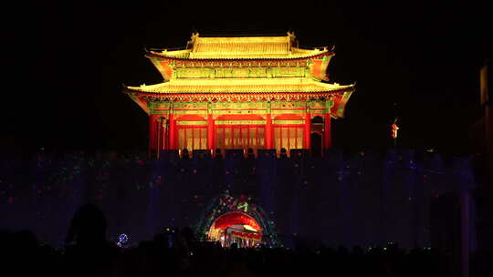 古城 广府 广府古城 夜景 建筑 古建筑 景区