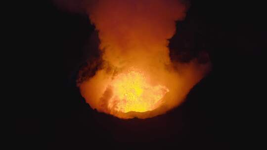 火山，熔岩，流动，喷发