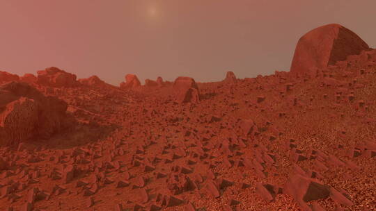 陨石 宇宙 太空 星球 火星 太空车视频素材模板下载