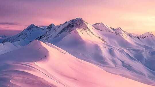 雪山山脉山峰