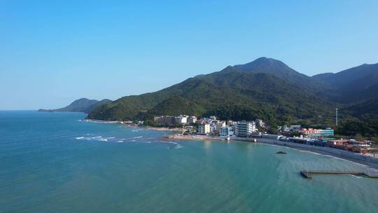 山海风光深圳大鹏杨梅坑海岸线B视频素材模板下载