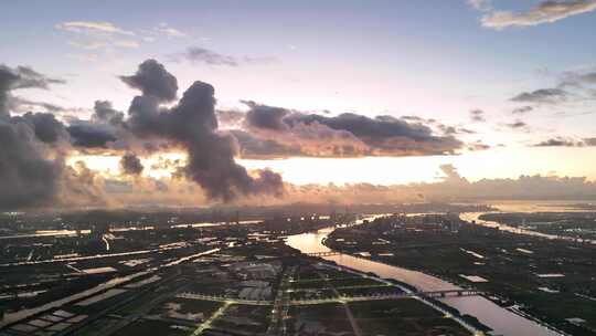 城市日出 延时摄影 朝阳 晨曦 延时摄影