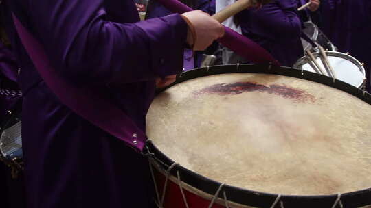 卡兰达鼓手在复活节西班牙传统15