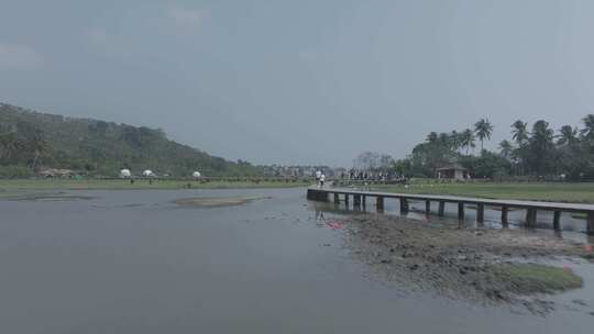 海南农村乡野绿地